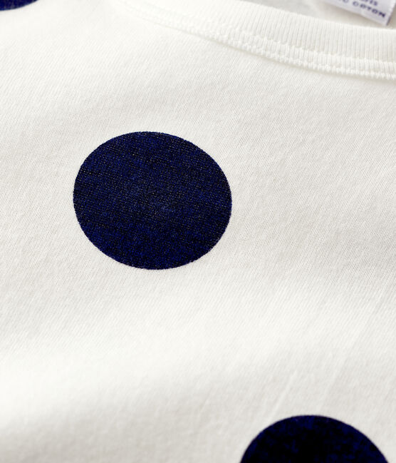 Kinderpyjama aus Bio-Baumwolle mit grafischem Printmuster weiss MARSHMALLOW/blau MEDIEVAL