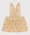 Baby-Kleid aus Fein-Cord mit Blumenstickerei beige CAJOU/ MULTICO