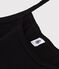 Damen-Tanktop aus einfarbiger Baumwolle schwarz NOIR