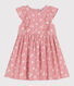 Ärmelloses Kinder-Kleid aus Baumwolle mit Blumenmuster