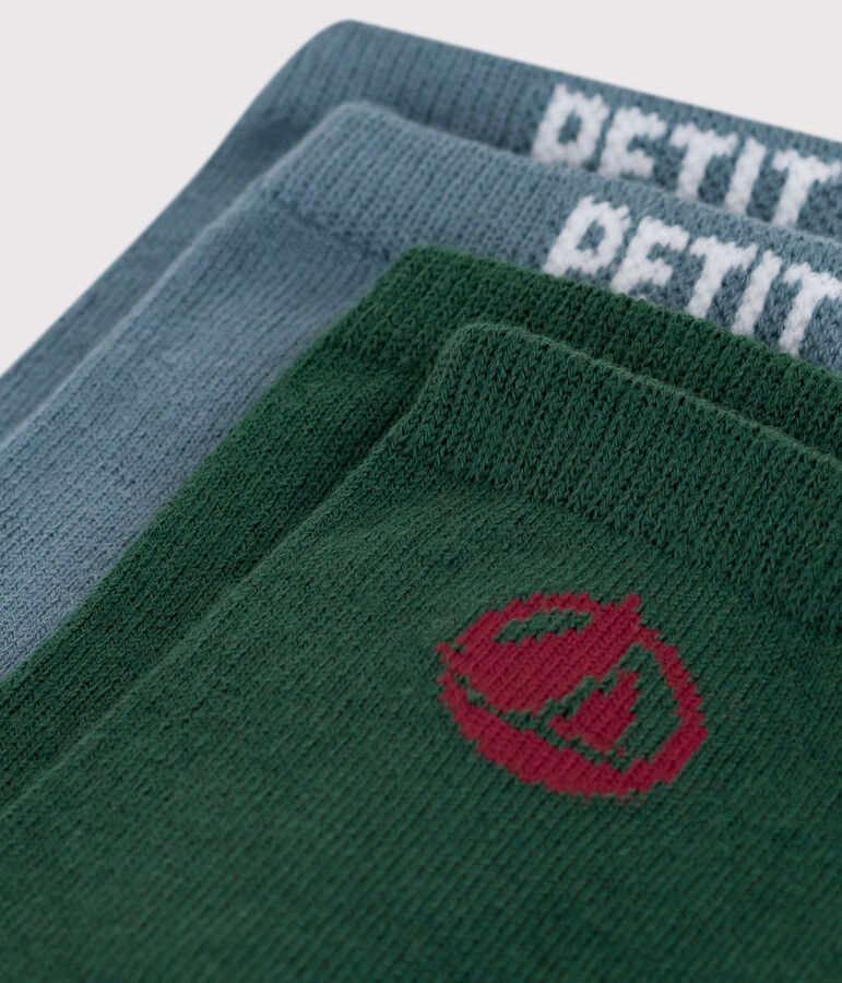 2er-Set Kinder-Kniestr&uuml;mpfe aus Baumwolle mit Logo vielfarbig