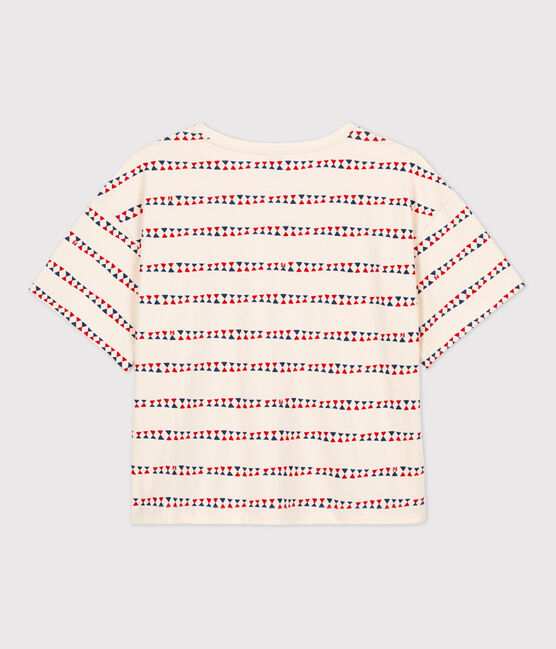 Damen-T-Shirt LE BOXY aus Baumwolle weiss AVALANCHE+STOP/ MULTICO