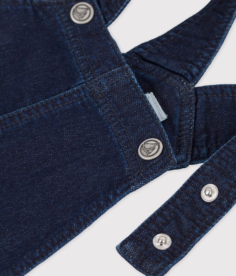 Latzkleid aus Denim f&uuml;r M&auml;dchen blau DENIM BLEU FONCE