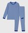 Kinder-Pyjama aus Baumwolle mit Streifen OLYMPIC/ MARSHMALLOW