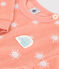 Baby-Sweatshirt aus Baumwoll-Frottee mit Sonnenmuster orange ABRICOT/ MARSHMALLOW