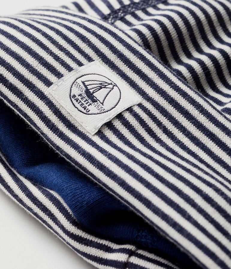 M&uuml;tzchen f&uuml;r Neugeborene zur Abwehr elektromagnetischer Strahlung blau/weiss