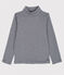 Kinder-Unterziehpullover für Mädchen und Jungen blau SMOKING/weiss MARSHMALLOW