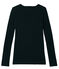 Emblematisches langärmliges T-Shirt für Damen schwarz NOIR