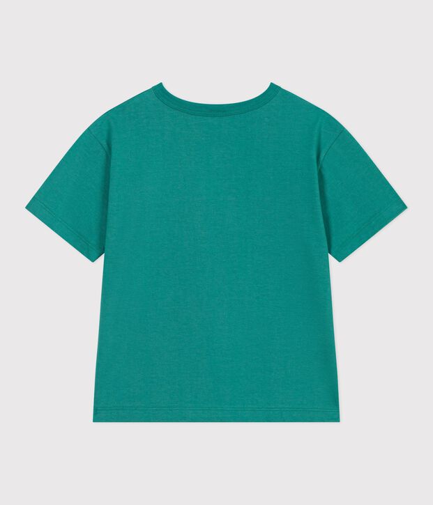 Kurz&auml;rmeliges Kinder T-Shirt aus Baumwolle gr&uuml;n