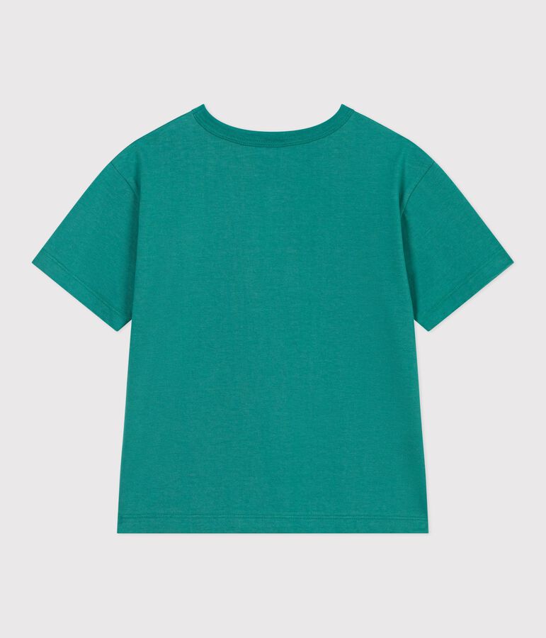Kurz&auml;rmeliges Kinder T-Shirt aus Baumwolle gr&uuml;n