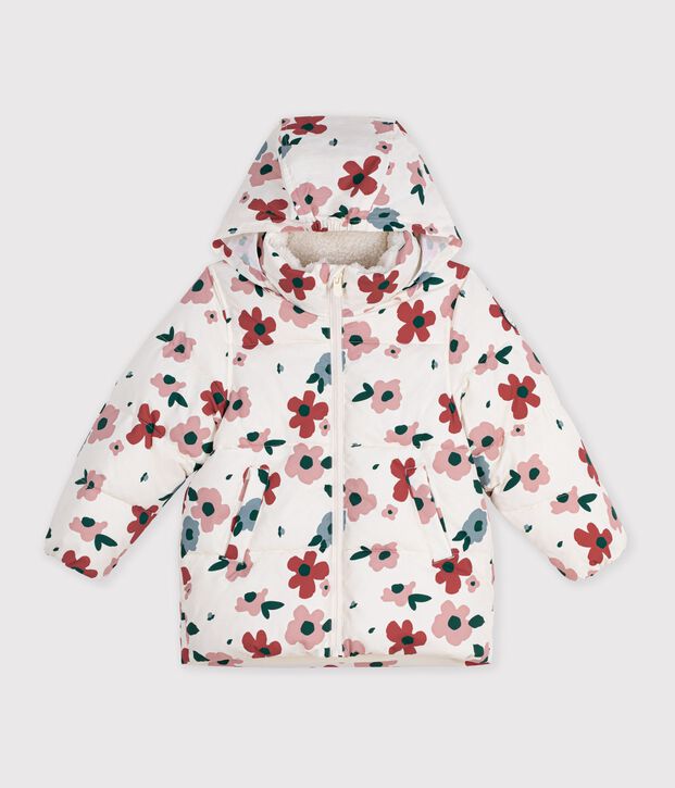 Winterjacken f&uuml;r Kinder mit Blumenmuster naturfarben/vielfarbig