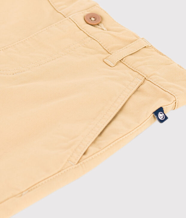 Kinder-Bermudashorts aus Baumwoll-Kattun f&uuml;r Jungen beige