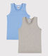 2er-Set Kinder-Tanktops aus Baumwolle 