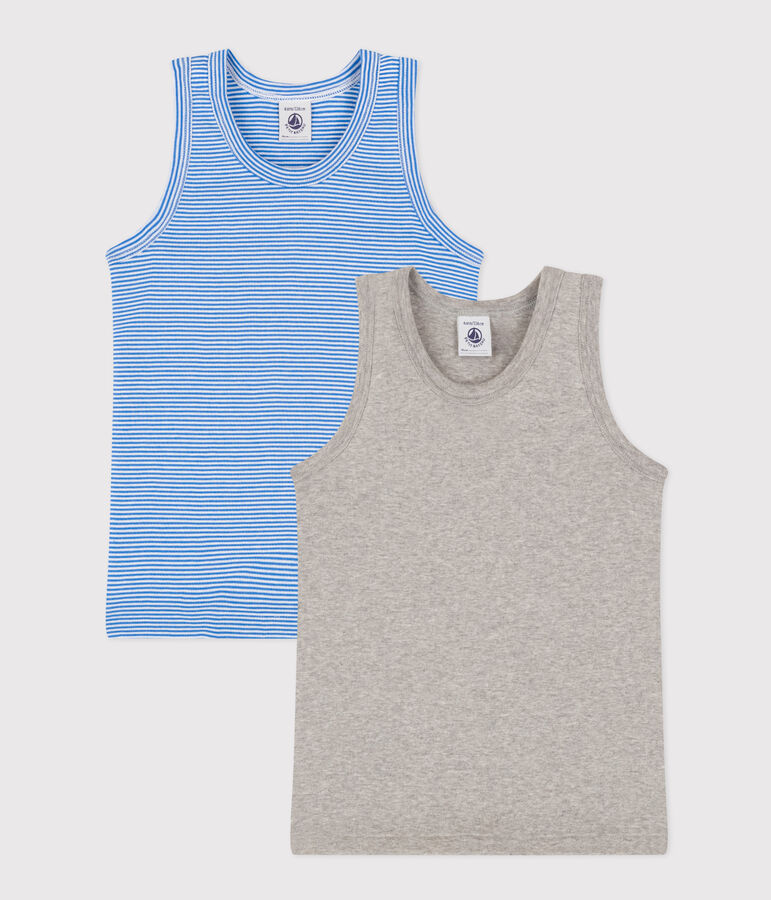 2er-Set Kinder-Tanktops aus Baumwolle vielfarbig