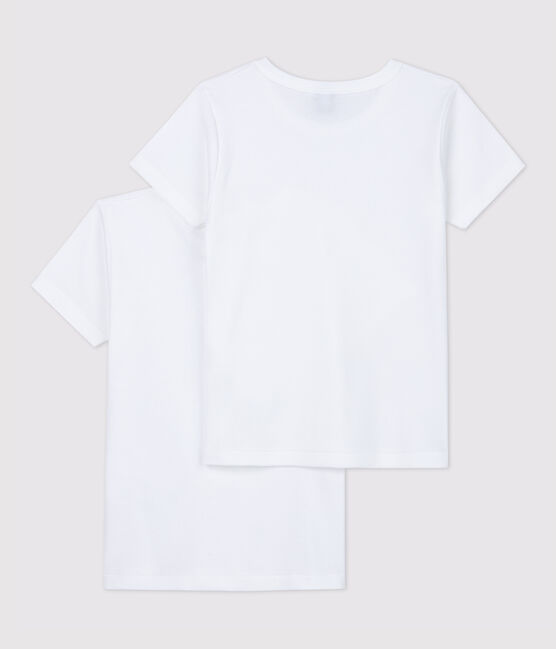 2er-Set kurzärmelige weiße T-Shirts für Jungen variante 1
