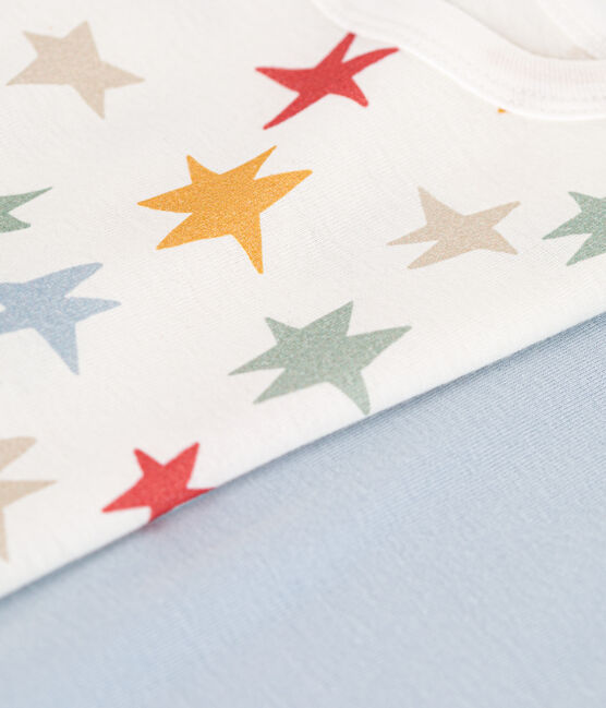 2er-Set langärmelige Kinder-T-Shirts aus Baumwolle mit Sternenmotiv variante 1