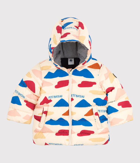 Bedruckter Baby-Anorak weiss AVALANCHE/ MULTICO