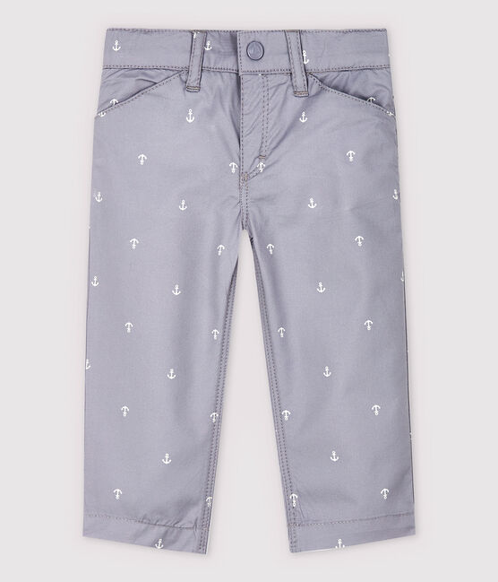 Baby-Hose aus besticktem Twill Jungen grau CONCRETE
