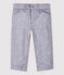 Baby-Hose aus besticktem Twill Jungen grau CONCRETE