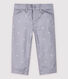 Baby-Hose aus besticktem Twill Jungen