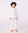 Kinder-Pyjama mit Knopfverschluss aus bedruckter Baumwolle MARSHMALLOW/ OLYMPIC/ MULTICO
