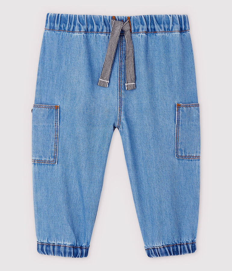 Baby-Hose aus hellem Denim Jungen blau DENIM CLAIR