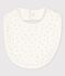 Baby-Lätzchen aus Bio-Baumwolle weiss MARSHMALLOW/grau GRIS