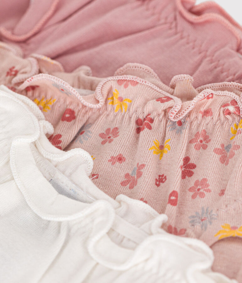 3er-Set Kinderslips aus Baumwolle mit R&uuml;schen variante 1