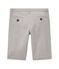 Gestreifte Jungen-Bermudashorts grau MINERAI/weiss LAIT