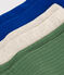 3er-Set Kinder-Socken aus einfarbiger Baumwolle variante 1