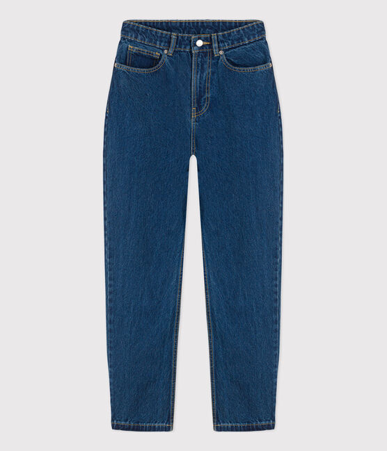 Umweltfreundliche Damenjeans aus Baumwolle blau BLEU DELAVE