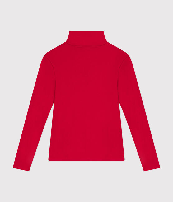 Damen-Rollkragenshirt "L'Iconique" aus Baumwolle rot CORRIDA