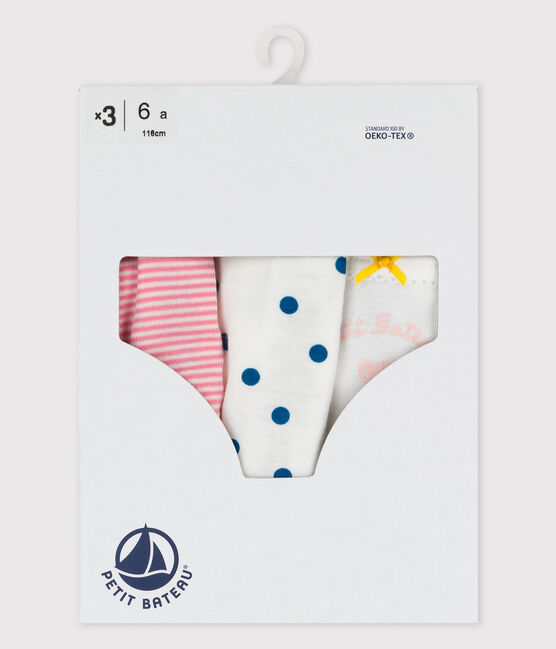 3er-Set Slips aus Baumwolle für Mädchen variante 1