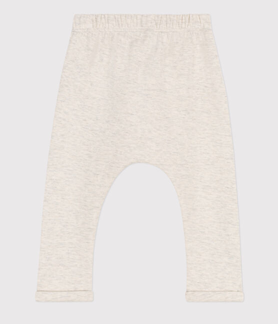 Babyhose aus dickem Jersey beige MONTELIMAR CHINE