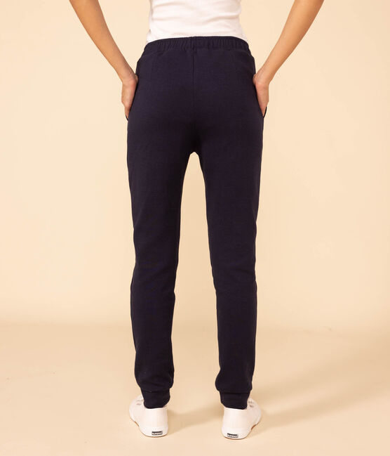 Damenhose aus dicker Baumwolle blau SMOKING