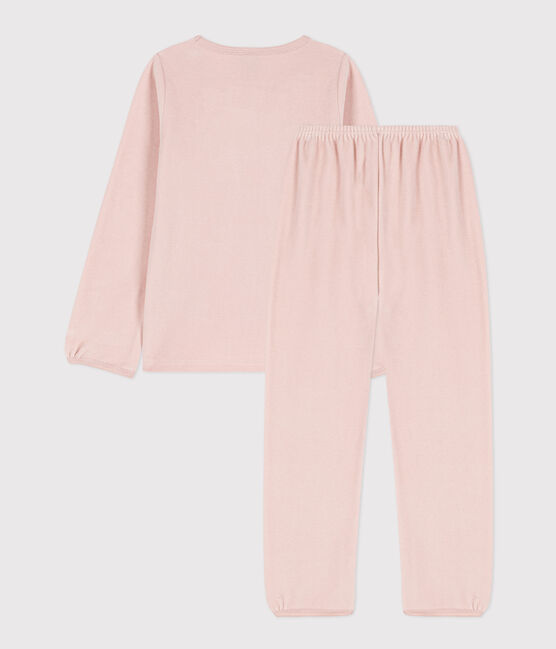 Kinderpyjama aus Nicki für Mädchen rosa SALINE