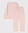 Kinderpyjama aus Nicki für Mädchen rosa SALINE