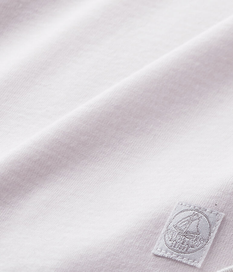 Unisex-Baby-Decke mit Milleraies-Ringelmuster rosa VIENNE/weiss ECUME