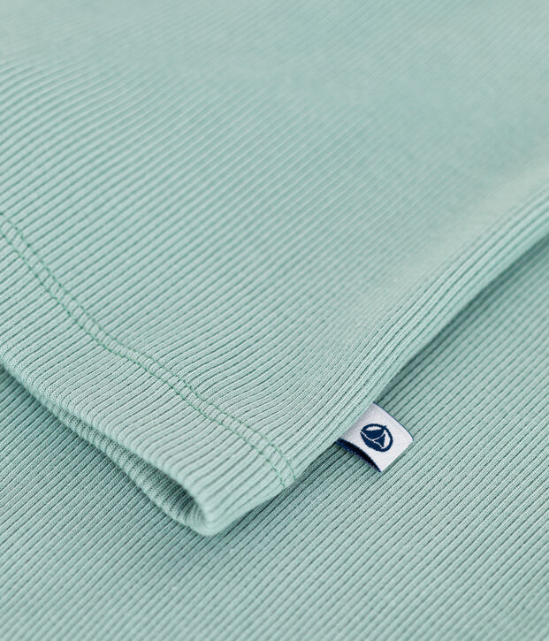 Kinder-Pyjama aus einfarbiger Baumwolle gr&uuml;n