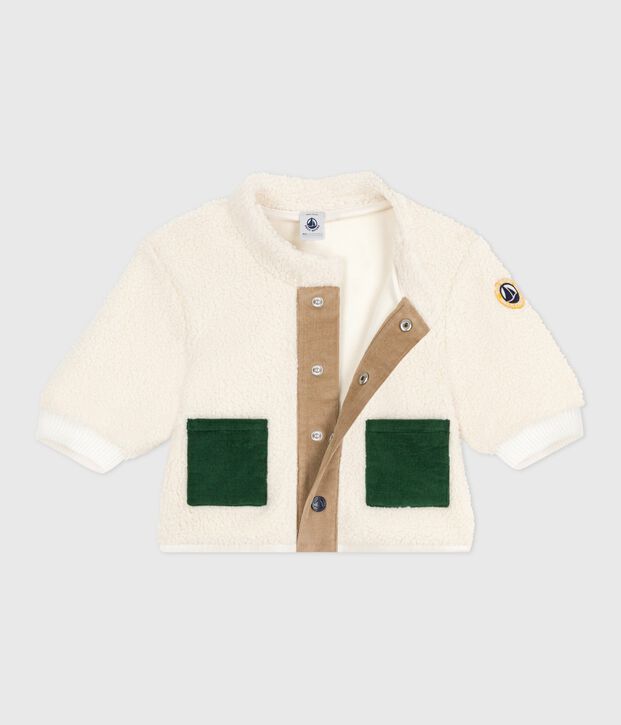 Baby-Mantel aus Sherpa. naturfarben/vielfarbig