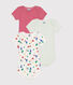 Set aus 3 kurzärmeligen Baby-Bodys Paris aus Baumwolle