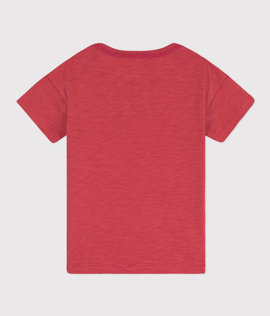 Bedrucktes Kinder-T-Shirt aus Baumwolle für Jungen rosa PAPI