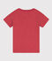 Bedrucktes Kinder-T-Shirt aus Baumwolle für Jungen rosa PAPI