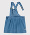 Ärmelloses Babykleid aus leichtem Denim blau DENIM CLAIR