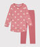 Kinder-Nachthemd aus Nicki mit Herzmotiv rosa ROSEWOOD/ MARSHMALLOW
