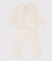 Baby-Set aus gestepptem Doppeljersey beige MONTELIMAR CHINE