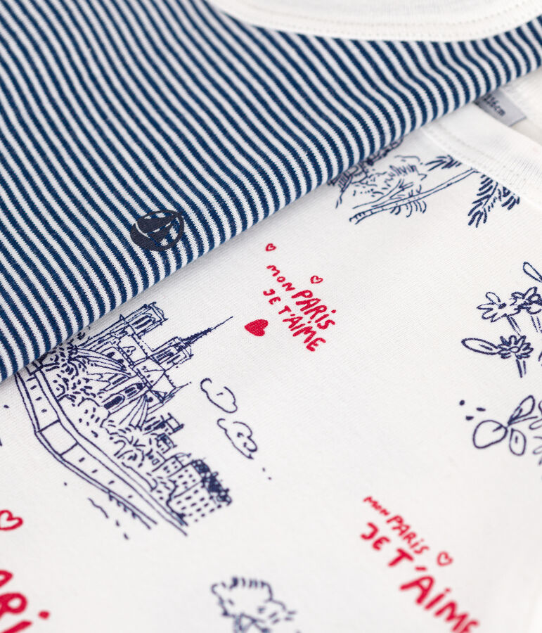 2er-Set Kinder-Pyjamas aus Baumwolle vielfarbig