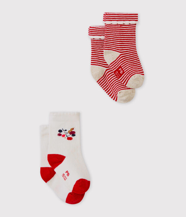 Baby M&auml;dchenSocken im 2er-Set vielfarbig