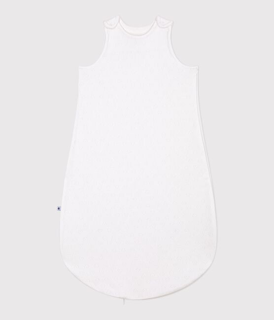 Babyschlafsack aus Baumwolle mit Lochstickerei in Herzform TOG-Wert 0,5 weiss MARSHMALLOW