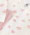 Kinder-Nachthemd und Leggings aus Molton mit Herzmotiv rosa JOLI/weiss MULTICO